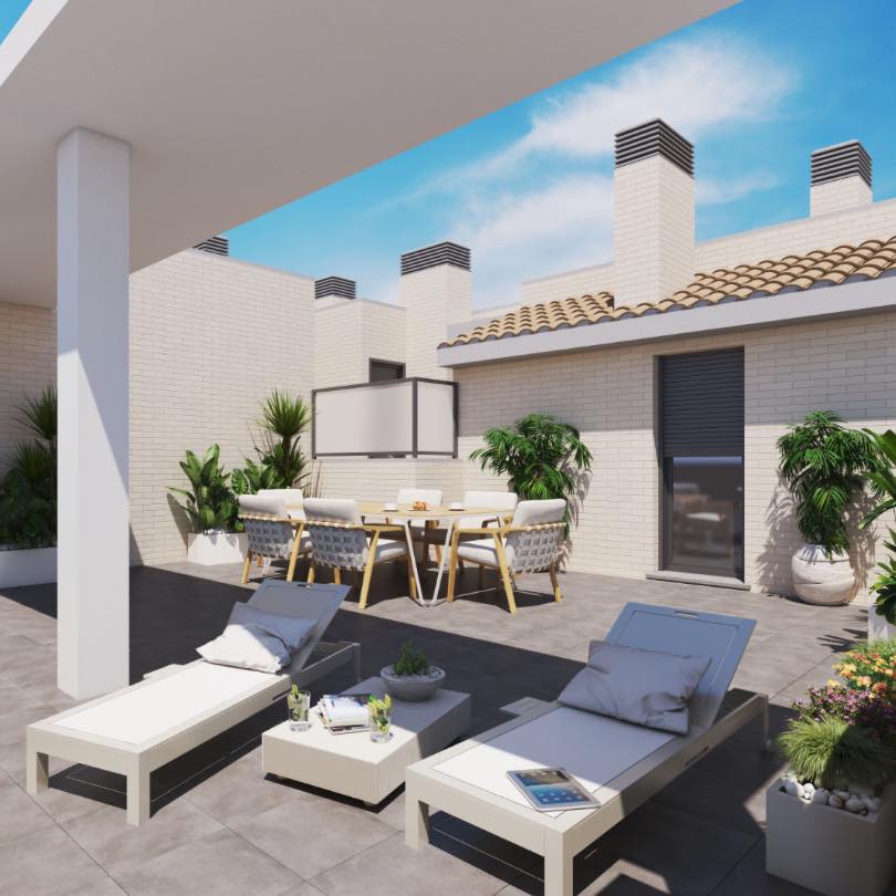 Edificio Jardines Aljaferia terraza